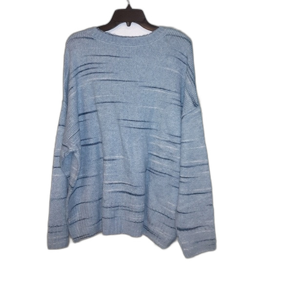 a.n.a 1X Blue Staccato Oversized Sweater NWT - Picture 5 of 7